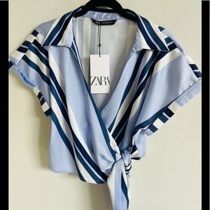 NEW Zara wrap blouse